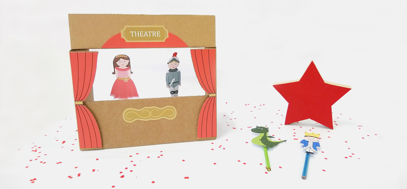 Construisez un théâtre de marionnettes en carton !