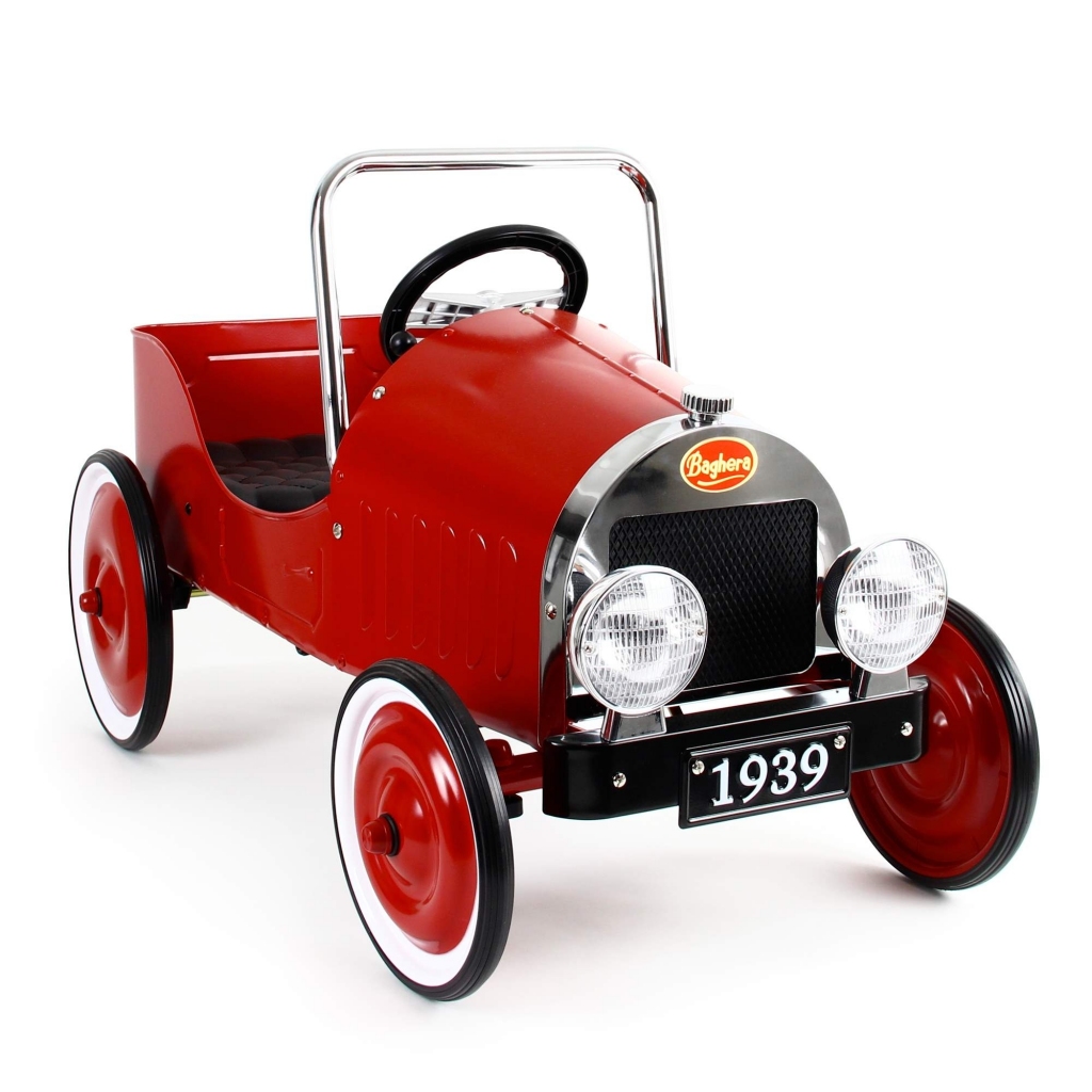 Voiture a pedales en metal Classique Rouge