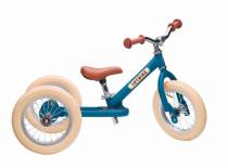 Draisienne-Tricycle acier vintage Bleu Mat - Trybike