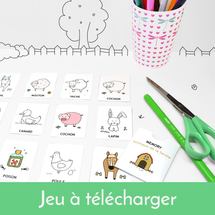 Printable memory de la ferme