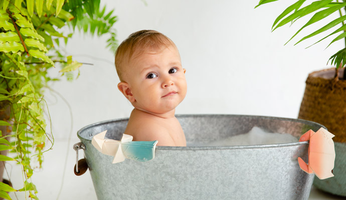 Liewood - Jouets de bain pour bébé - Henrik canard rose et