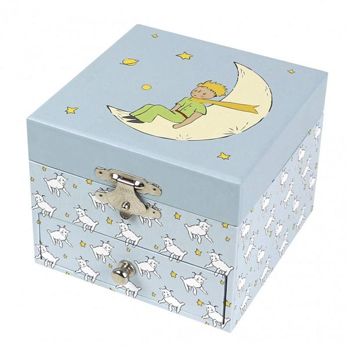 Coffret musique cube phosphorecent le Petit Prince© et mouton