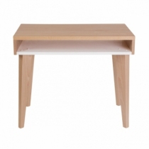 Bureau-enfant-bois-massif-blanc