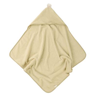 Cape de bain bb Nobodinoz en coton bio  coloris tilleul
