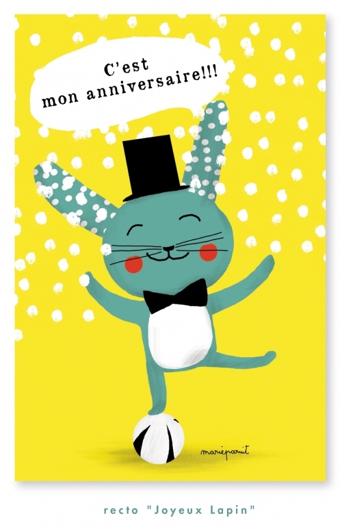 Cartes d'invitation - Lapin - Lot de 8