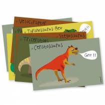 Lot-de-8-cartes-invitation-dinosaures