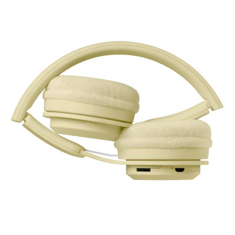 Lalarma casque audio enfant sans fil jaune pastel