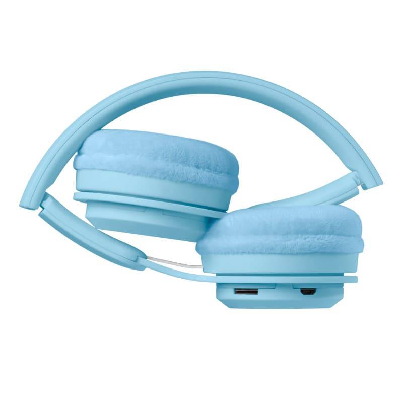 Lalarma casque audio enfant sans fil bleu pastel