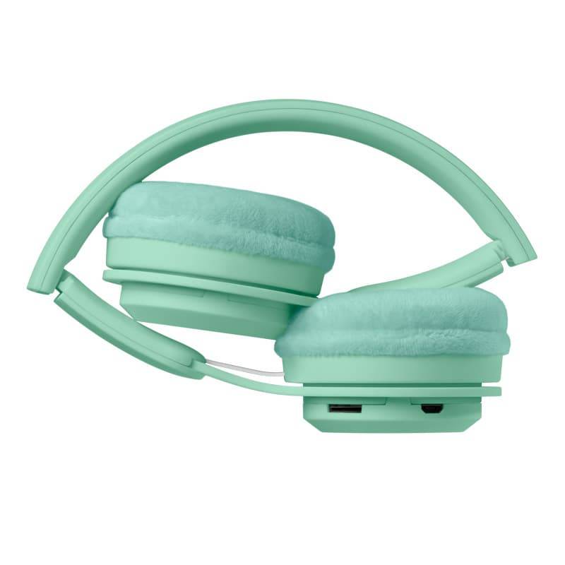 Casque sans fil pour enfant - vert et orange