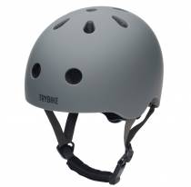 Casque Trybike gris anthracite mat pour draisienne vélo trottinette skate enfant  taille XS