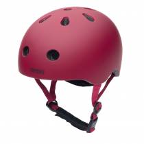 Casque Trybike rouge mat pour draisienne vélo trottinette enfant  taille XS