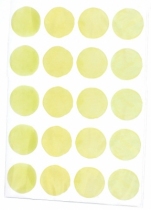 sticker-jaune-rond-pastel-chocovenyl