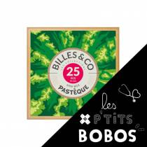 Coffret de 25 billes Pastèque - Billes & Co - P\'tit bobo 