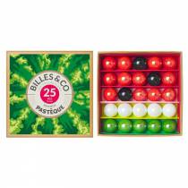 Coffret de 25 billes Pastèque - Billes & Co