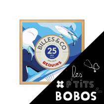Coffret de 25 billes Requins - Billes & Co - P\'tit bobo