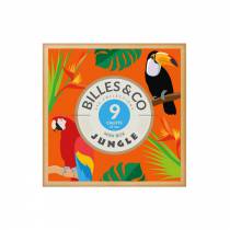 Coffret de 9 calots Jungle - Billes & Co
