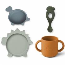 Coffret repas 4 pièces Vivi - Dino - Liewood