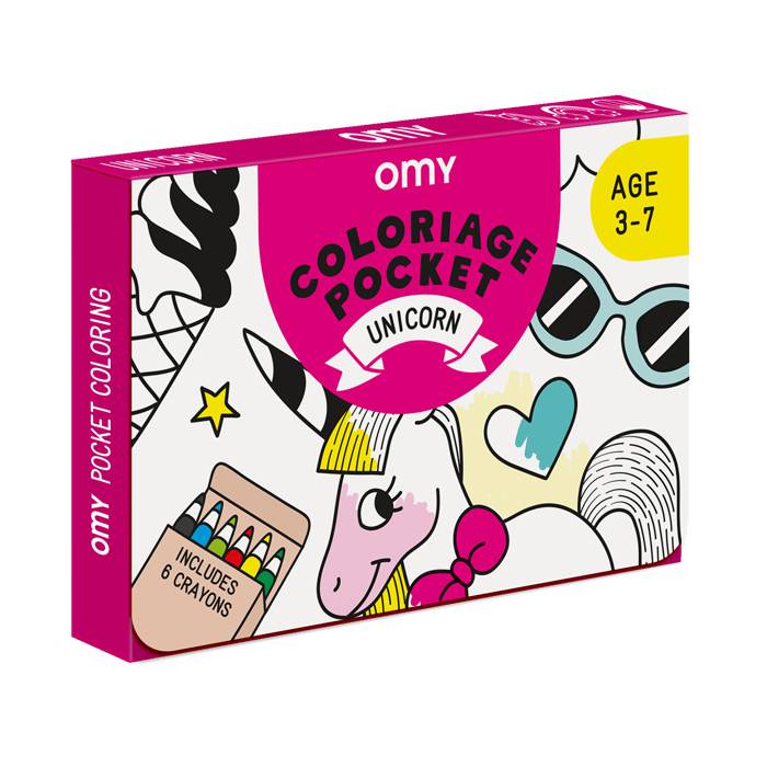 Coloriage Pocket - Licorne - Omy