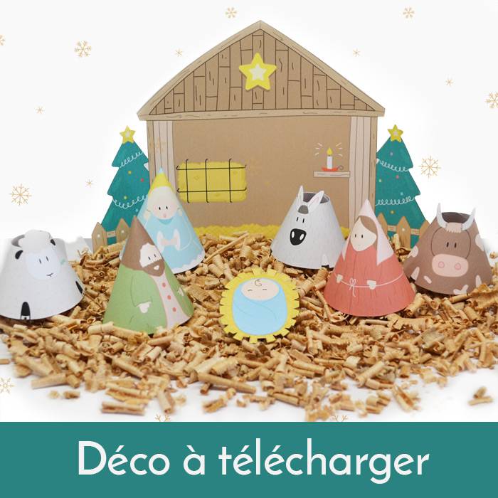 Idées de décoration: crèche de Noël vide pour un décor personnalisé