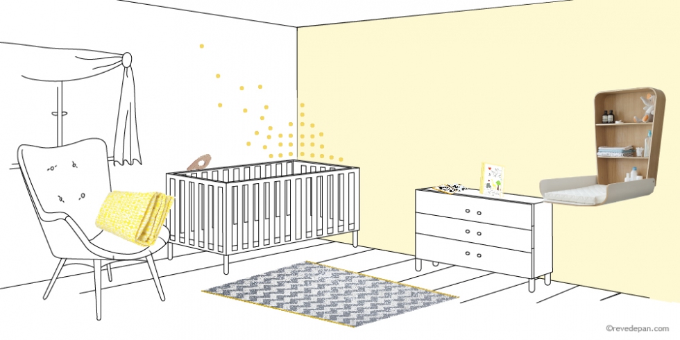 6 idées déco pour une chambre de bébé mixte