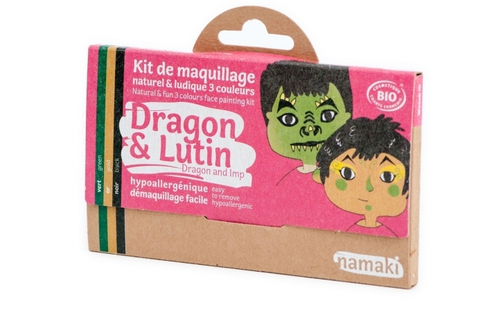 Kit maquillage bio déguisement enfant dragon lutin