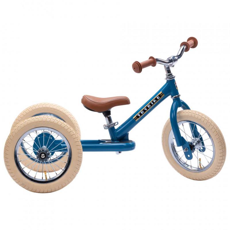 Draisienne-Tricycle acier vintage Bleu - Trybike