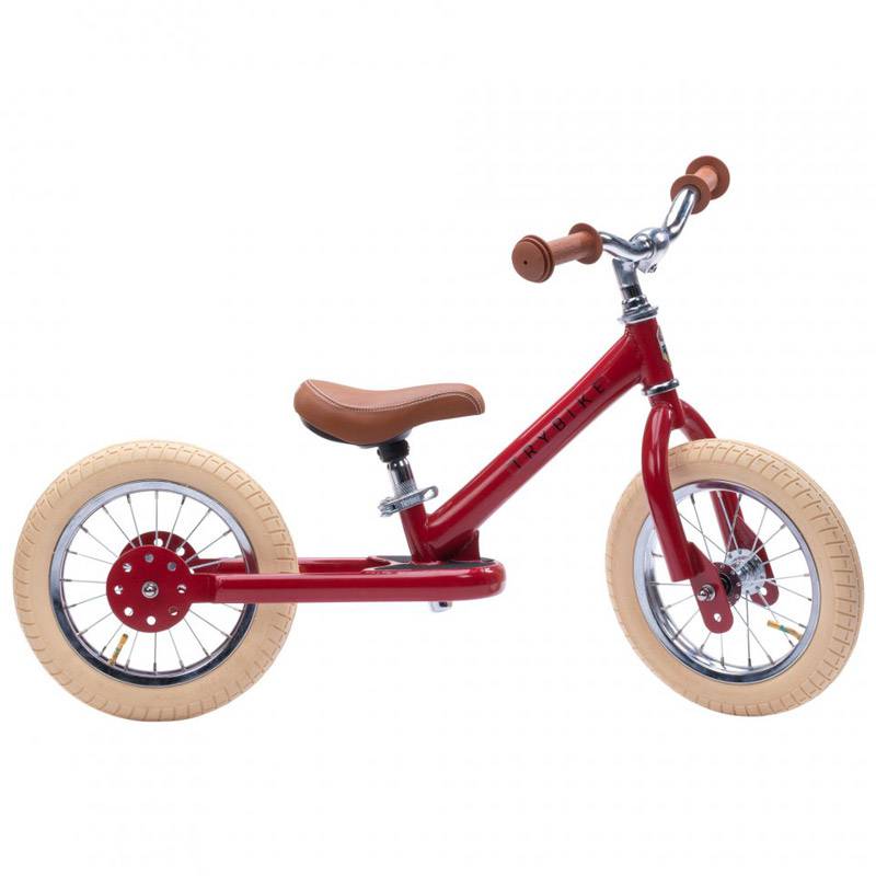 Draisienne acier vintage Rouge - Trybike