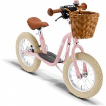 Draisienne PUKY LR XL pour enfant, rose rétro avec panier osier, dès 3 ans
