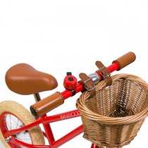 Draisienne-velo-enfant-metal-rouge-et-son-panier