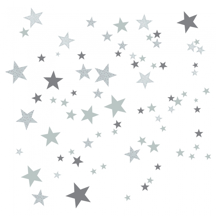 Sticker Constellation d'étoiles grises