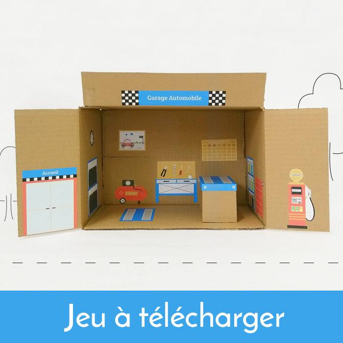 Fabriquer un garage en carton pour enfants - FemininBio