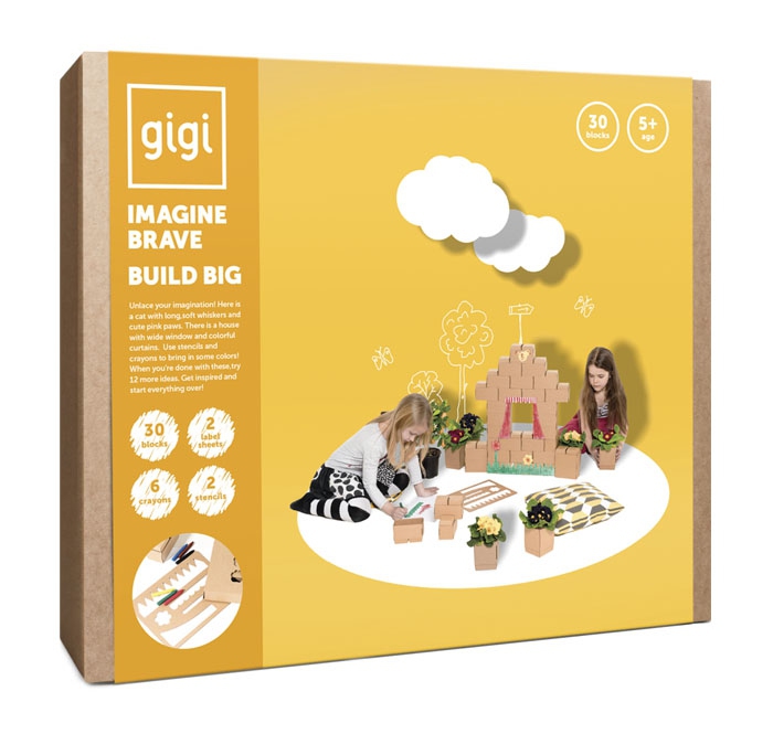 Gigi - 30 briques en carton m