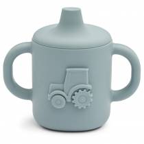 Gobelet tasse à bec Tracteur Amelio - Bleu - Liewood