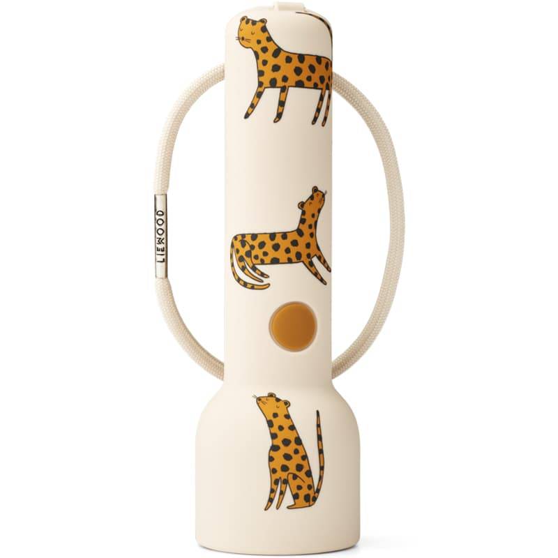 lampe de poche rechargeable leopard - gry - liewood