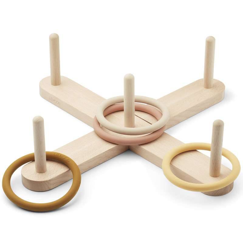 Liewood - Jeu du lancer d'anneaux en bois et silicone - Ivan