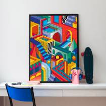 puzzle-1000-pcs-49x68cm-abstrait-formes-geometriques