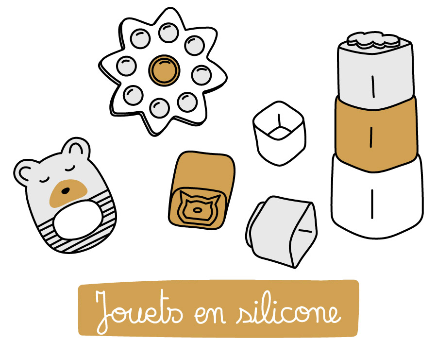 Jouets en silicone