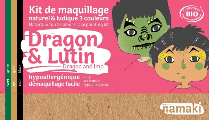 Kit maquillage bio 3 couleurs - Dragon et Lutin