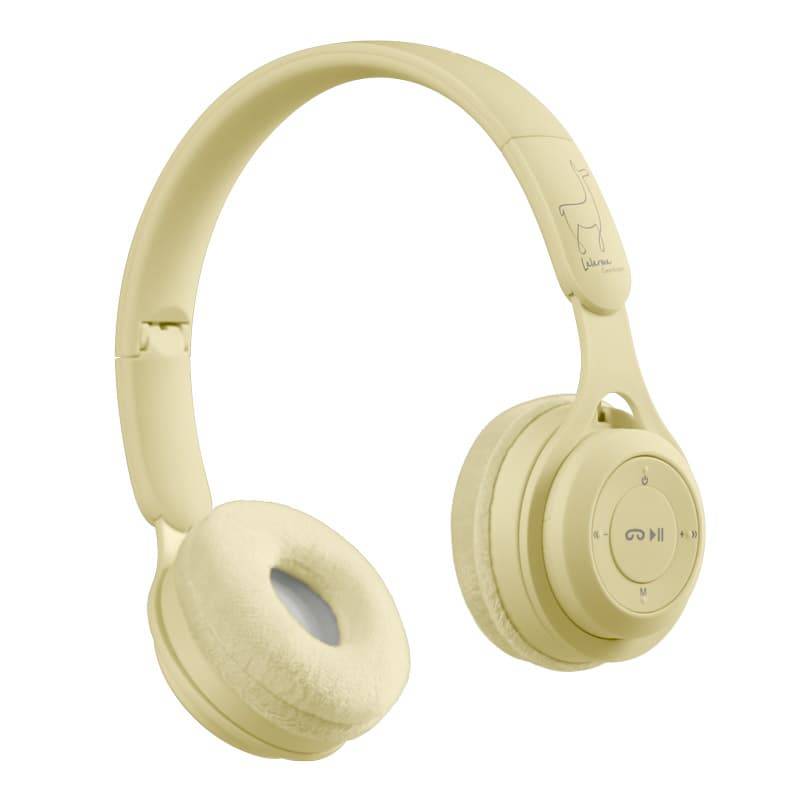 Lalarma casque audio enfant sans fil jaune pastel