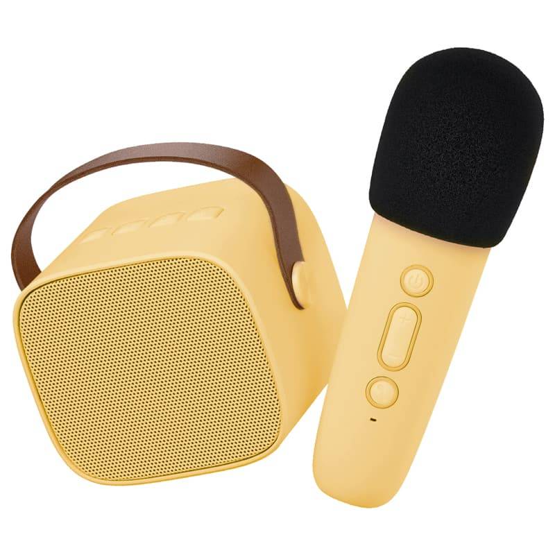 Kit karaoke pour enfant Lalarma modèle jaune