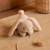 Lapin Peluche à tirer - Pera Blanc Crème - Liewood