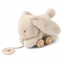 Lapin Peluche à tirer - Pera Blanc Crème - Liewood