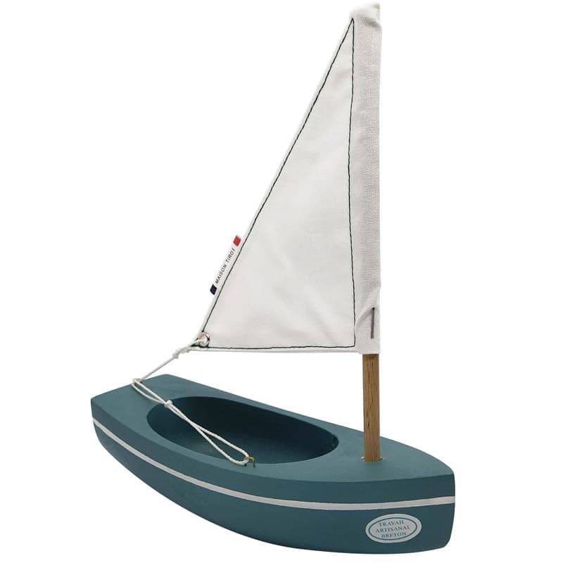 Le Bâchi bateau thonier 17 cm - Bateau en bois Tirot Fabrication Française  - Jouet de bain