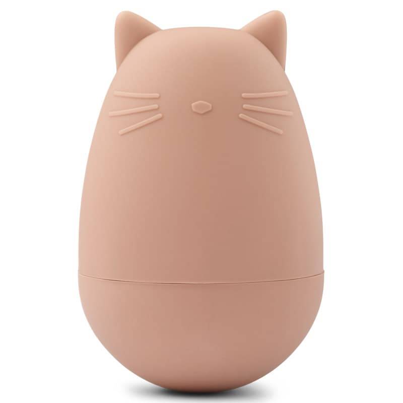 Liewood - Jouets d'éveil pour bébé - Culbuto chat rose Maro