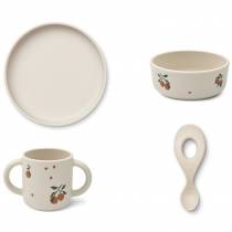 Coffret repas motif pêche de la marque Liewood