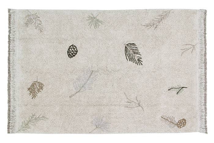 Tapis foret de pins coton recycle lavable en machine Lorena Canals