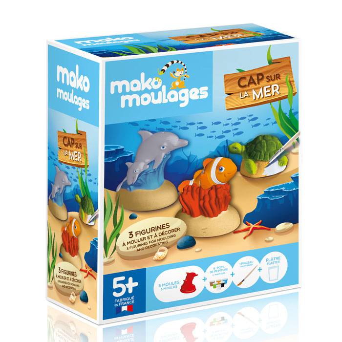 Mako moulages - 3 figurines - Cap sur la mer