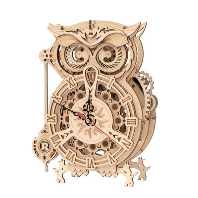Puzzle-3D-Horloge-Hibou