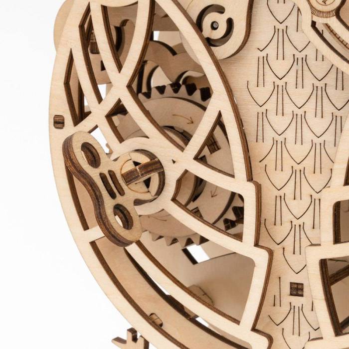 Horloge Hibou Maquette Bois, Puzzle 3D Bois