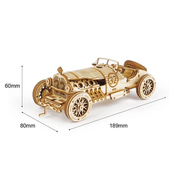 Maquette 3d en bois d'une voiture de grand prix - Robotime